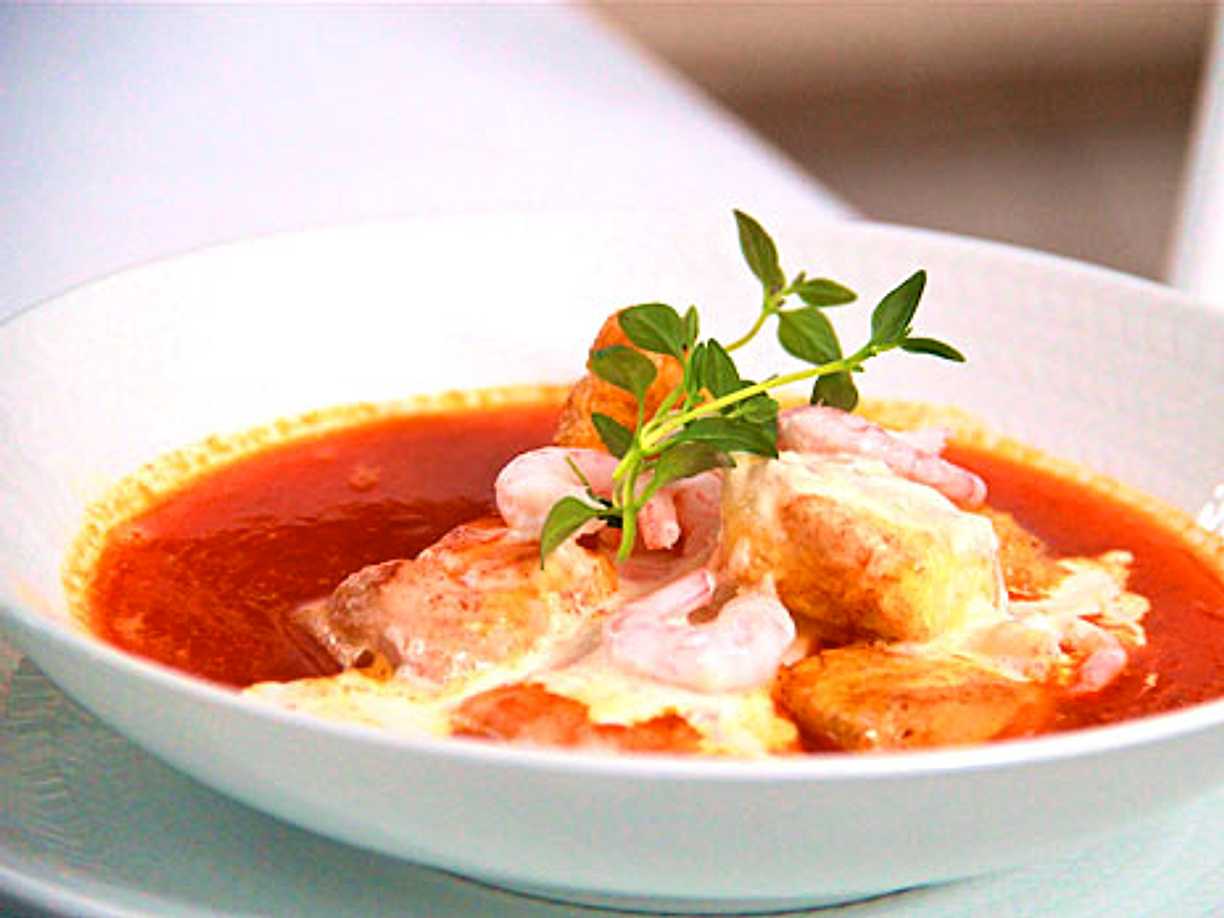 Bouillabaisse med parmesan och vitlökscrème Köket se