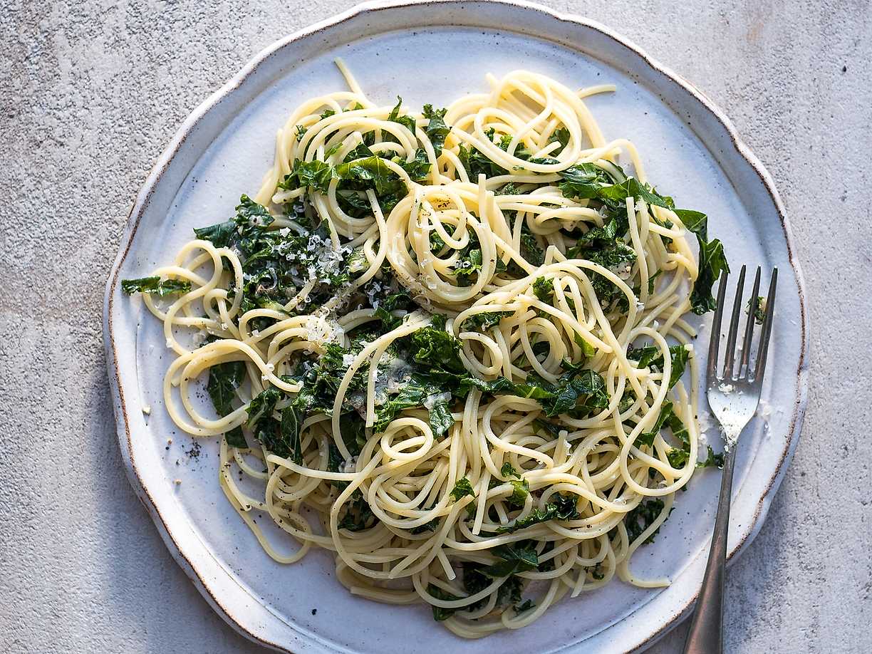 Cacio e pepe med grönkål Köket se