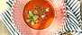 Gazpacho med vitlöksbröd