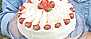 Gräddtårta med vaniljkräm och jordgubbar