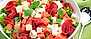 Sallad med vattenmelon, feta och bresaola