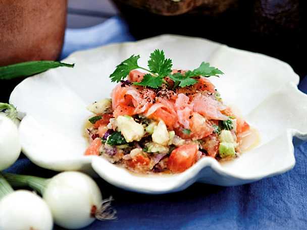 Salsa med gravad lax och koriander | Recept från Köket.se