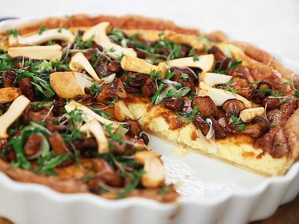 Västerbottenpaj med kantareller | Recept från Köket.se