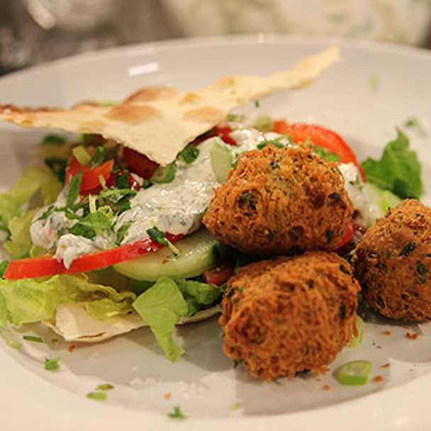 Myntasås falafel