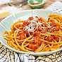Amatriciana med salsiccia och paprika
