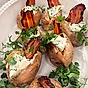 Bakad potatis med knaprigt bacon