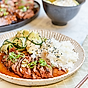 Biff teriyaki med crunchy gurksallad och ris