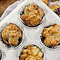 Blåbärsmuffins med toscatäcke