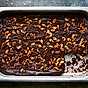 Black bean brownie med jordnötter