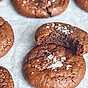 Browniekakor med flingsalt