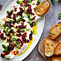 Burrata med 'Nduja och rostade brödskivor Nonna Elide