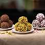 Chokladbollar med tre olika smaker