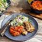 Cirio Grillad kyckling med het tomatpesto och italiensk potatissallad