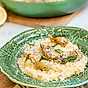 Citronrisotto med friterade kronärtskockor och salvia