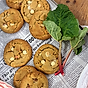 Cookies med brynt smör och rabarber