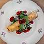 Crêpes med svampstuvning