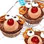 Cupcakes “Rudolf med röda mulen”
