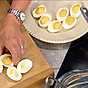 Djävulsägg på bakade bönor