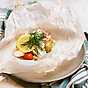 Fiskpaket med krämig dill- och citronsås ny