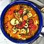 Fisksoppa med tomat och dill