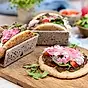 Från Sverige Smashed pita med lammfärs och tzatziki