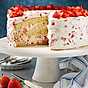 Fresh strawberry cake