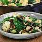 Gnocchi med ugnsbakad blomkål och spenat