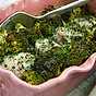 Gräddig fiskgratäng med dill och broccoli