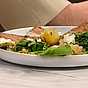 Grillad fläskkarré med sparris och krossad potatis