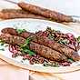 Grillade kebabspett med tzatziki