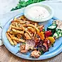 Grillspett med lyxiga pommes
