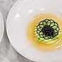 Hälleflundra med fermenterad tomat