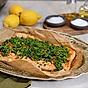 Hel laxsida med chimichurri