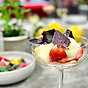 Jordgubbar med zabaglione och balsamvinäger
