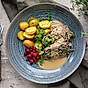 Köttfärslimpa med spenat och vitlök Bong