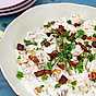 Krämig potatissallad med knaprig bacon