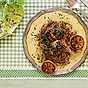 Kyckling i ugn med purjolök och stekt citron