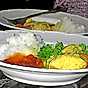 Kyckling, ris och curry
