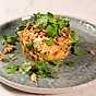 Laxtartar med mango,
