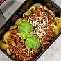 Linsbolognese med soltorkade tomater