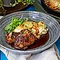 Lönneberga Kycklingsteak med potatis- och brieostgratäng