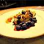 Marängblåbärspaj med blåbärs- och havtornssås