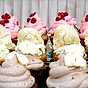 Marias cupcakes med smak av marängsviss, semla eller pepparkaka