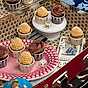 Minicupcakes med nutella och hallon