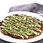 Okonomiyaki med wasabi och sesam