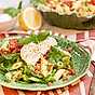Pastasallad med burrata och salsiccia