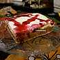 Pepparkakscheesecake med philadelphiaost och svartvinbärsgelé