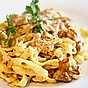 Per Morbergs hemlagade pasta med svampsås