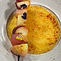 Persikospett med citrontimjanbrulée