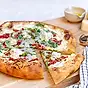 Pizza bianca med grillad paprika